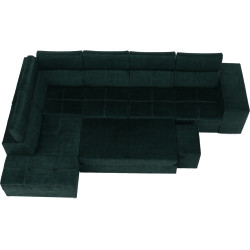 Диван угловой Tempo Kondela Malaga Big Left Country 11 (Emerald) Thumb