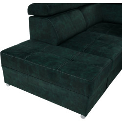 Диван угловой Tempo Kondela Malaga Big Left Country 11 (Emerald) Thumb