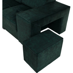 Диван угловой Tempo Kondela Malaga Big Left Country 11 (Emerald) Thumb