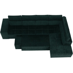 Диван угловой Tempo Kondela Malaga Big Right Country 11 (Emerald) Thumb