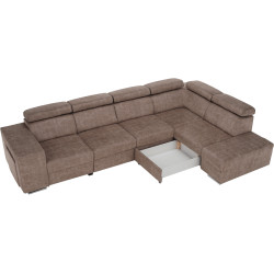 Canapea de colt Tempo Kondela Malaga Big Right Country 3 (Beige) Thumb