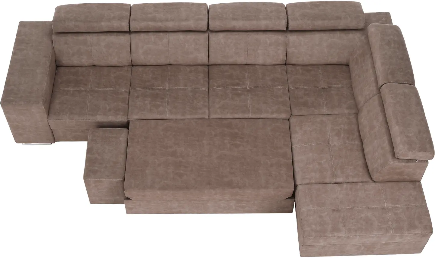Canapea de colt Tempo Kondela Malaga Big Right Country 3 (Beige)