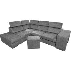 Диван угловой Tempo Kondela Malaga Left Country 17 (Gray) Thumb