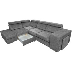 Диван угловой Tempo Kondela Malaga Left Country 17 (Gray) Thumb