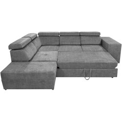 Диван угловой Tempo Kondela Malaga Left Country 17 (Gray) Thumb