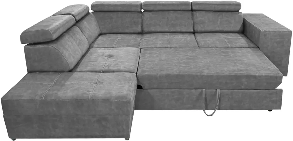 Диван угловой Tempo Kondela Malaga Left Country 17 (Gray)