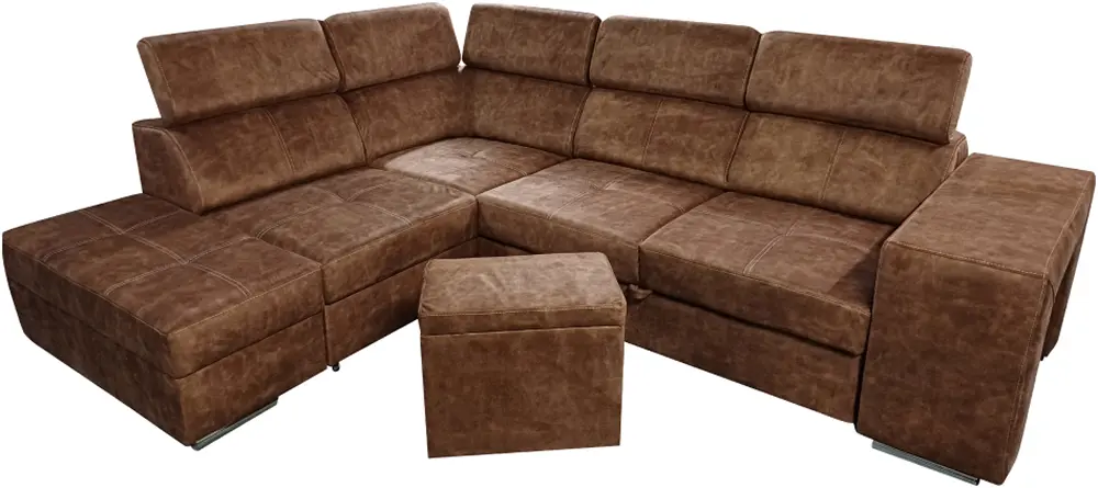 Диван угловой Tempo Kondela Malaga Left Country 8 (Brown)