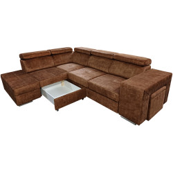 Диван угловой Tempo Kondela Malaga Left Country 8 (Brown) Thumb