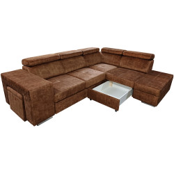 Canapea de colt Tempo Kondela Malaga Right Country 8 (Brown) Thumb