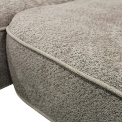 Canapea de colt Tempo Kondela Muriel Roh Left Gerra 15/Coral Bouclé 50 (Gray Beige) Thumb