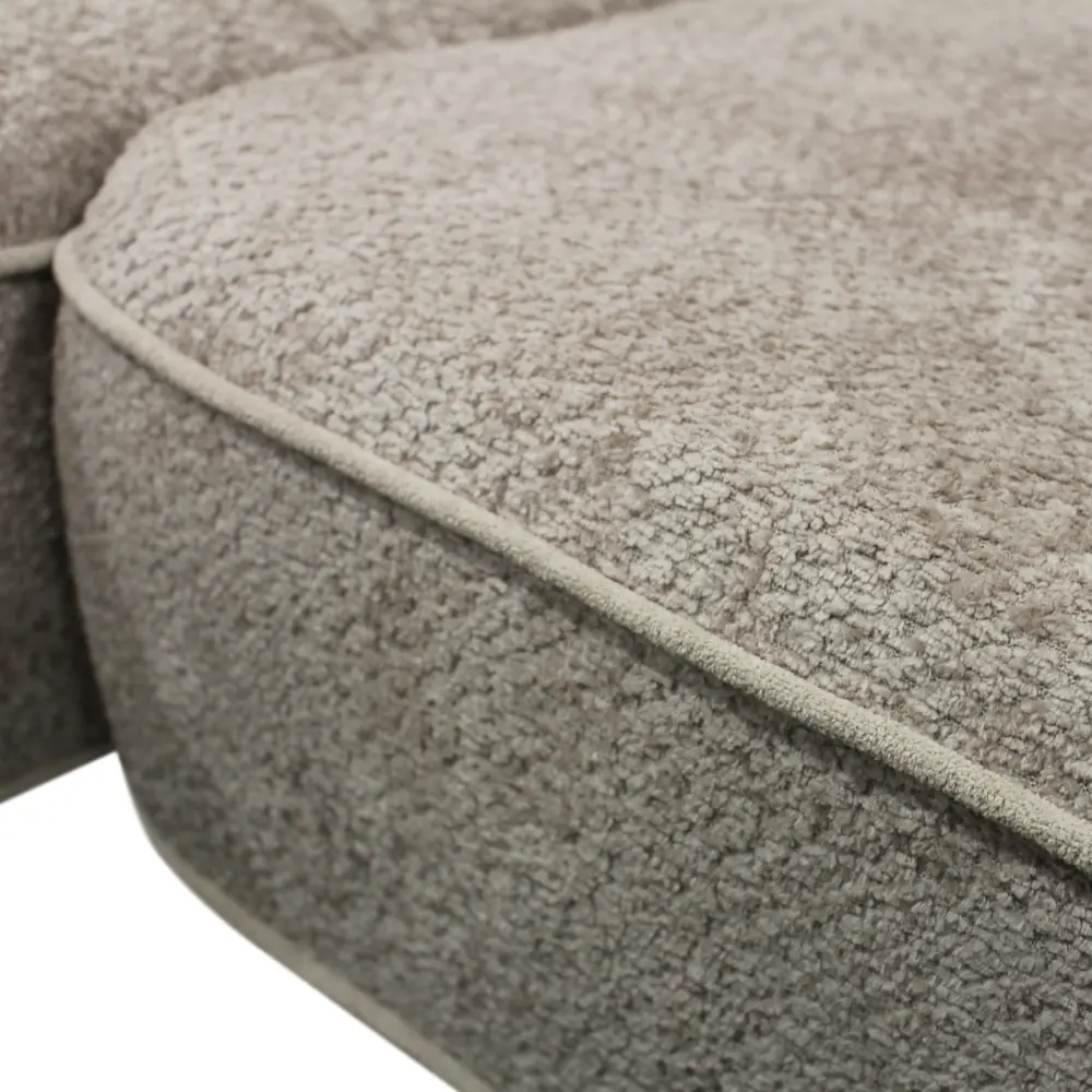 Canapea de colt Tempo Kondela Muriel Roh Left Gerra 15/Coral Bouclé 50 (Gray Beige) - 5