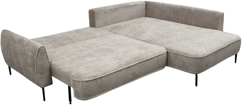 Canapea de colt Tempo Kondela Muriel Roh Right (Gray Beige)