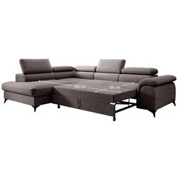 Canapea de colt Tempo Kondela Pony Left (Brown-grey) Thumb