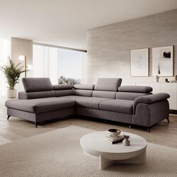 Canapea de colt Tempo Kondela Pony Left (Brown-grey)