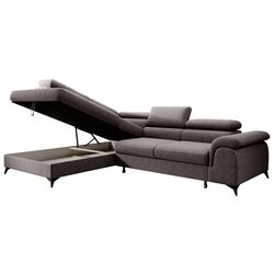 Canapea de colt Tempo Kondela Pony Left (Brown-grey) Thumb