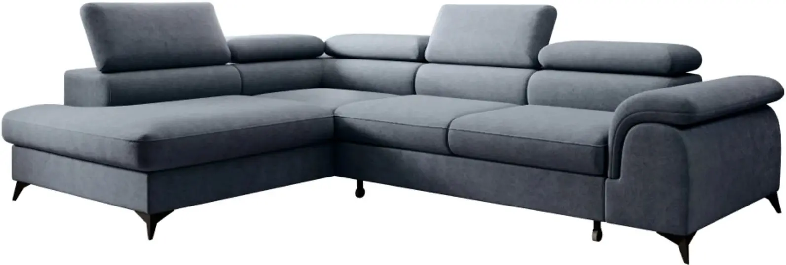 Canapea de colt Tempo Kondela Pony Roh Left Whisper 15 (Steel Grey)