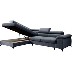 Canapea de colt Tempo Kondela Pony Roh Left Whisper 15 (Steel Grey) Thumb