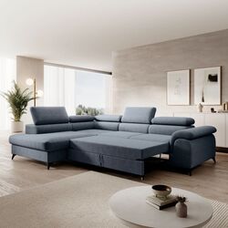 Canapea de colt Tempo Kondela Pony Roh Left Whisper 15 (Steel Grey) Thumb