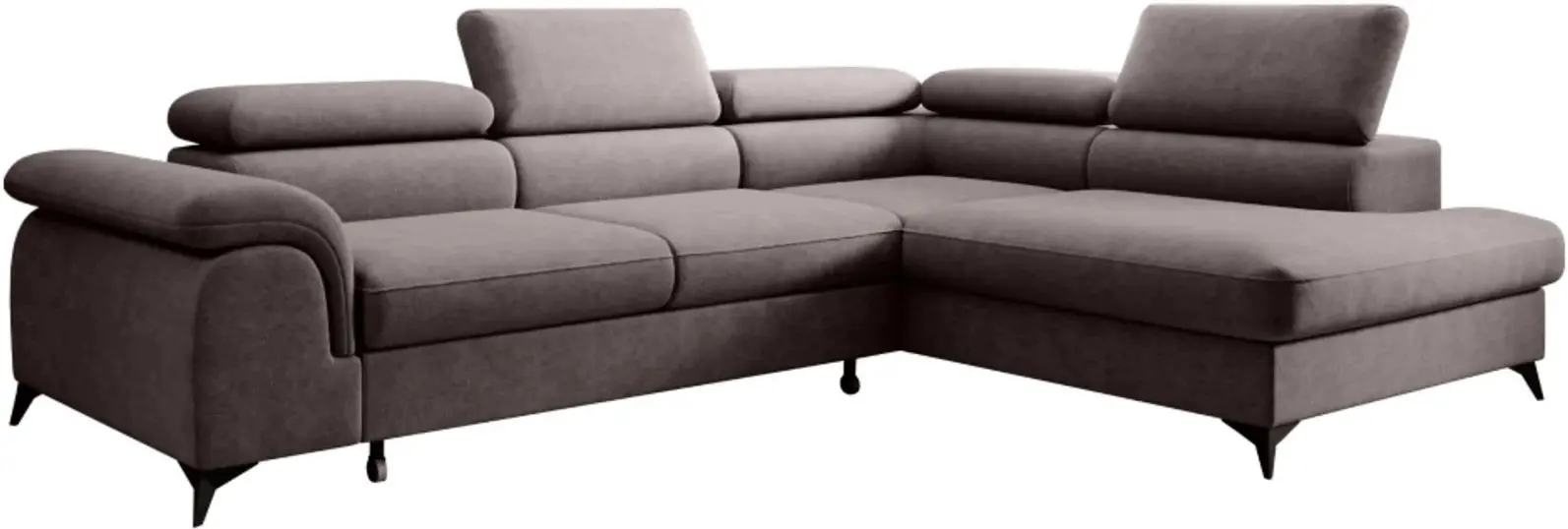 Canapea de colt Tempo Kondela Pony Roh Right Whisper 05 (Grey Brown)