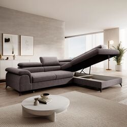 Canapea de colt Tempo Kondela Pony Roh Right Whisper 05 (Grey Brown) Thumb