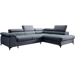 Диван угловой Tempo Kondela Pony Roh Right Whisper 15 (Steel Grey) Thumb