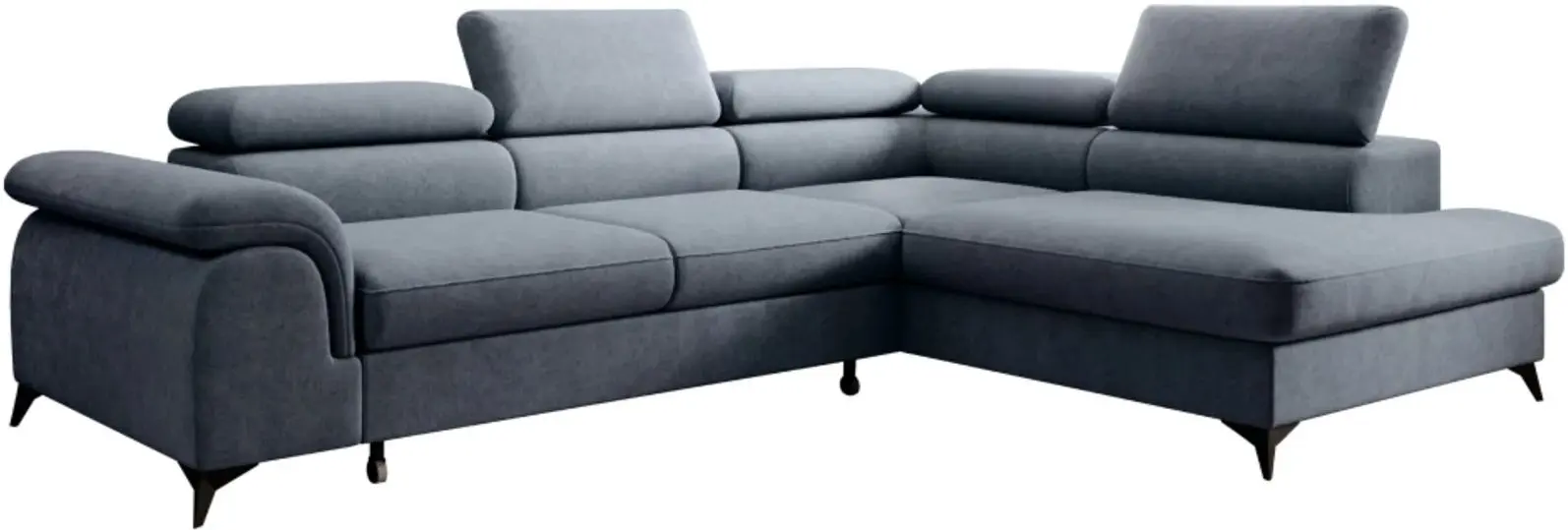 Диван угловой Tempo Kondela Pony Roh Right Whisper 15 (Steel Grey)