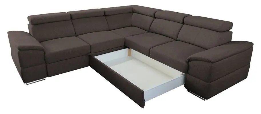 Диван угловой Tempo Kondela Segoria Lux 2+2 (Brown) - 4