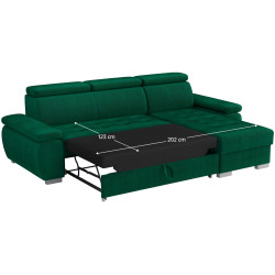 Диван угловой Tempo Kondela Semi Roh Right Kronos 14 (Green) Thumb