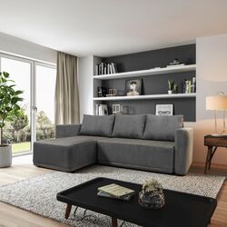 Диван угловой Tempo Kondela Senty (Dark Grey/Grey) Thumb