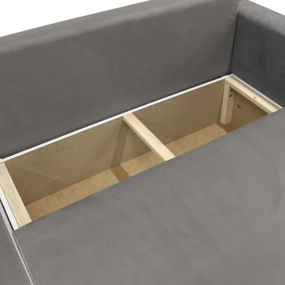 Диван угловой Tempo Kondela Senty (Dark Grey/Grey)