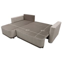 Диван угловой Tempo Kondela Senty (Grey-beige) Thumb