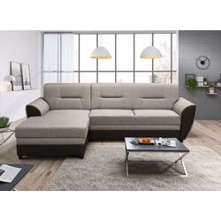 Canapea de colt Tempo Kondela Sevard Roh Left (Brown/Grey Beige)