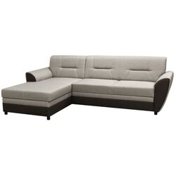 Диван угловой Tempo Kondela Sevard Roh Left (Brown/Grey Beige) Thumb