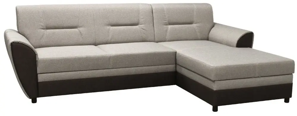 Диван угловой Tempo Kondela Sevard Roh Right (Brown/Grey Beige)