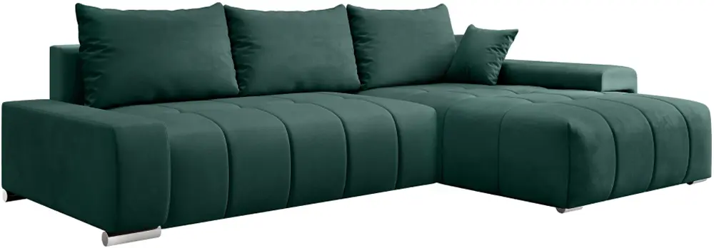 Canapea de colt Tempo Kondela Vezan Roh Right Monolith 37 (Emerald)