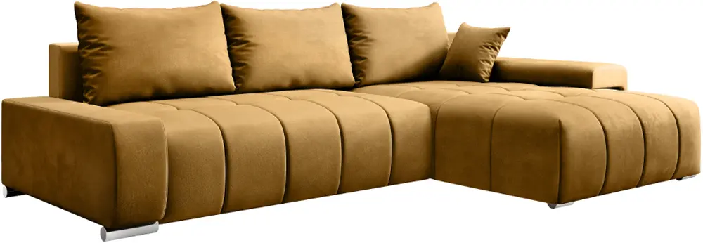 Диван угловой Tempo Kondela Vezan Roh Right Monolith 48 (Mustard) - 2