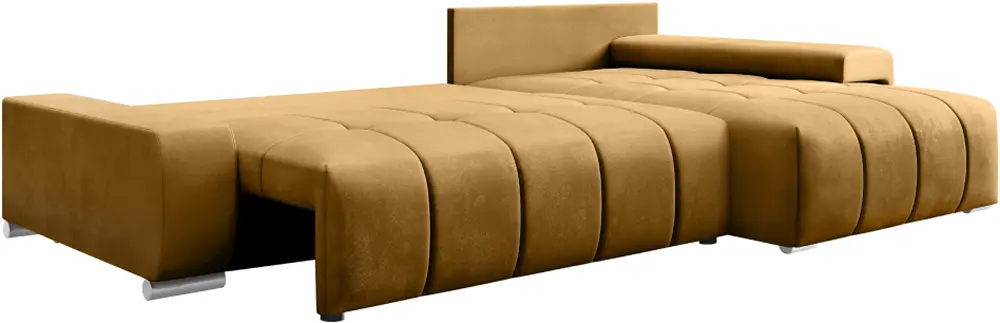 Диван угловой Tempo Kondela Vezan Roh Right Monolith 48 (Mustard) - 3