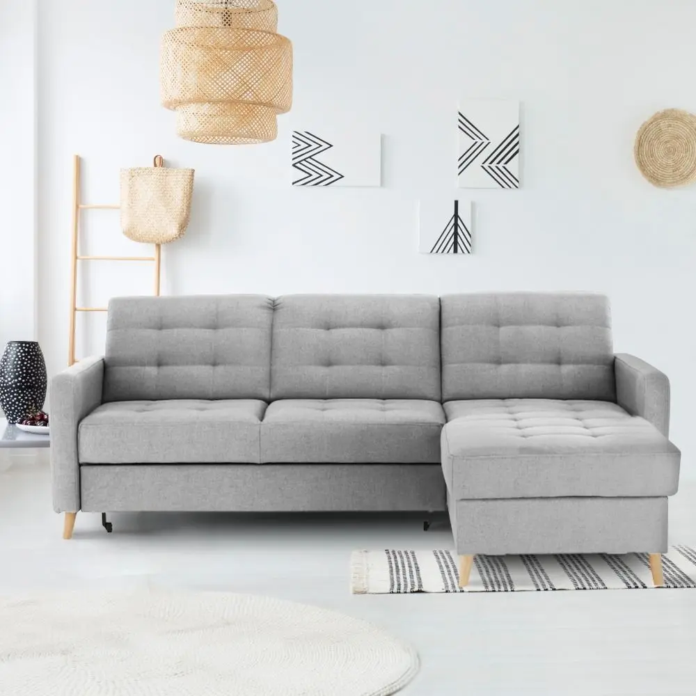 Диван угловой Tempo Kondela Visby (Light Grey)