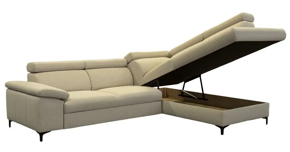 Canapea de colt Tempo Kondela Zachary Roh Right (Cream) - 8