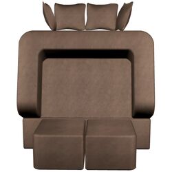 Canapea in forma de U Tiara Caprice 4 Extra 200x160x40 (Dark Beige) Thumb
