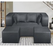 Canapea in forma de U Tiara Caprice 4 Extra 200x160x40 (Dark Grey)