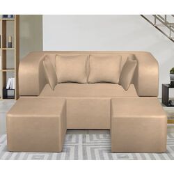 Canapea in forma de U Tiara Caprice 4 Extra 200x160x40 (Light Beige)