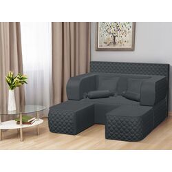 Canapea in forma de U Tiara Elegance 200x160x40 (Dark Grey)