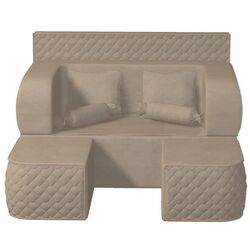 Canapea in forma de U Tiara Elegance 200x160x40 (Light Beige) Thumb