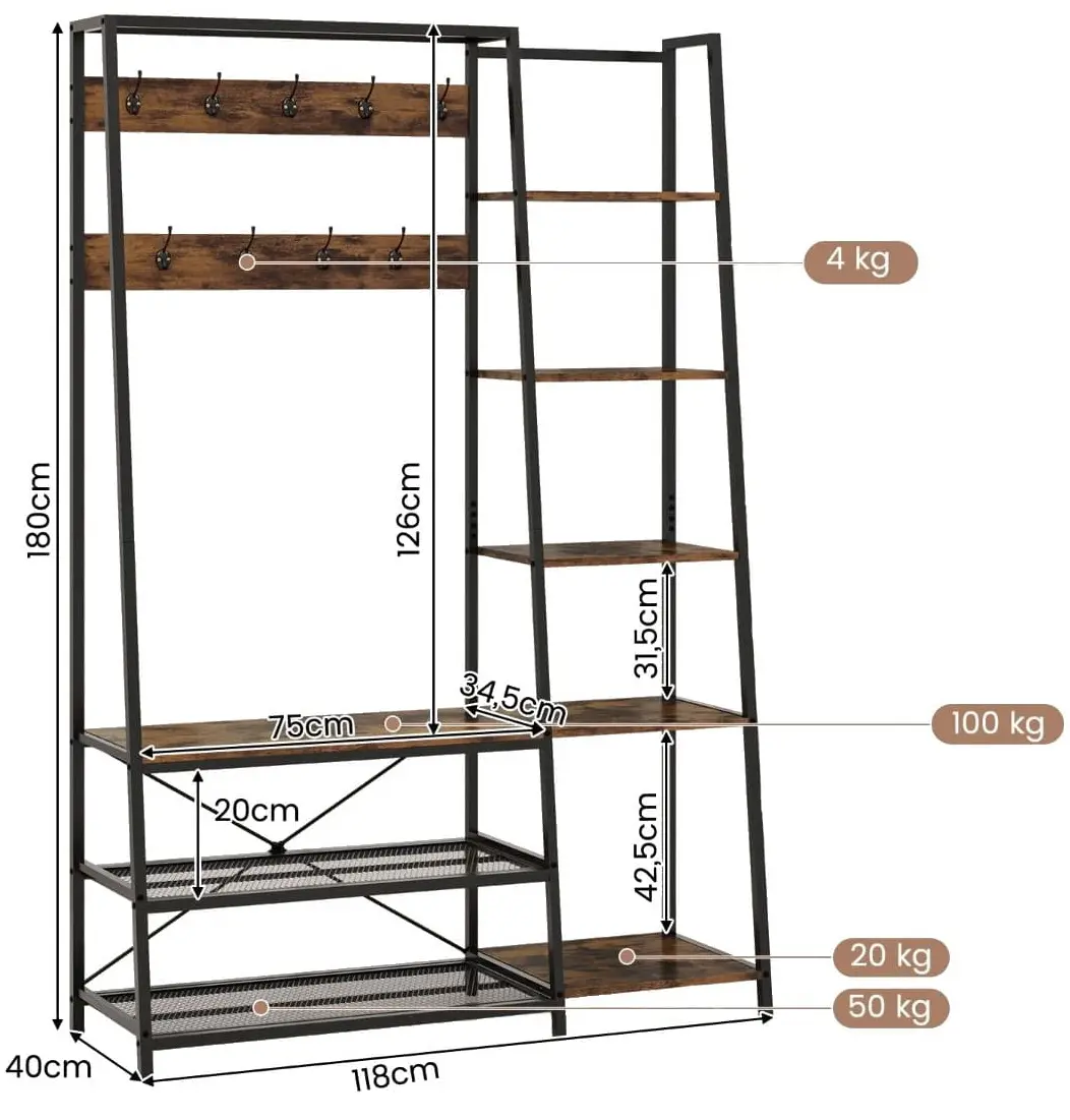Cuier Costway JV10962CF (Brown)