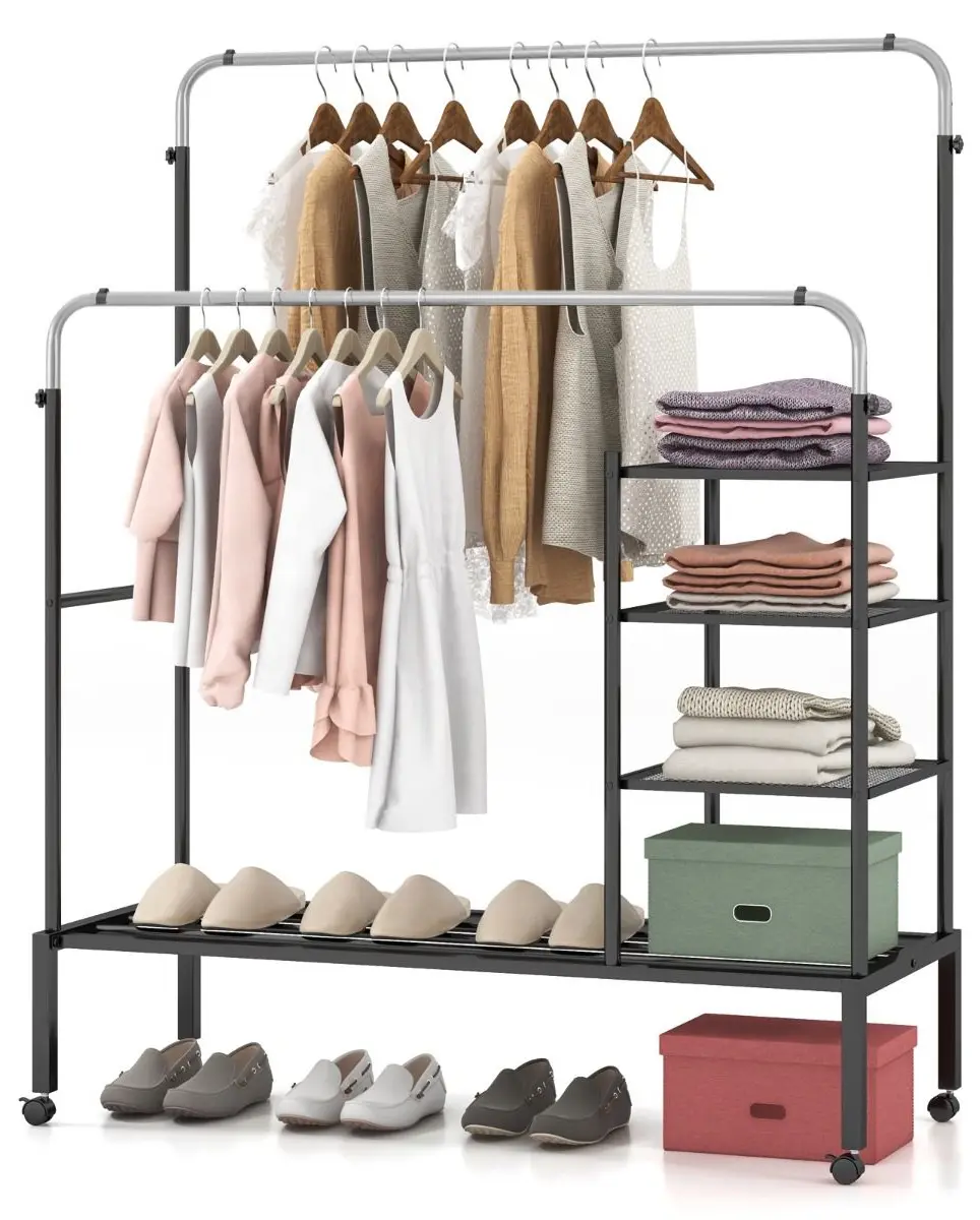 Вешалка Costway JZ10244SL (Black/Gold)