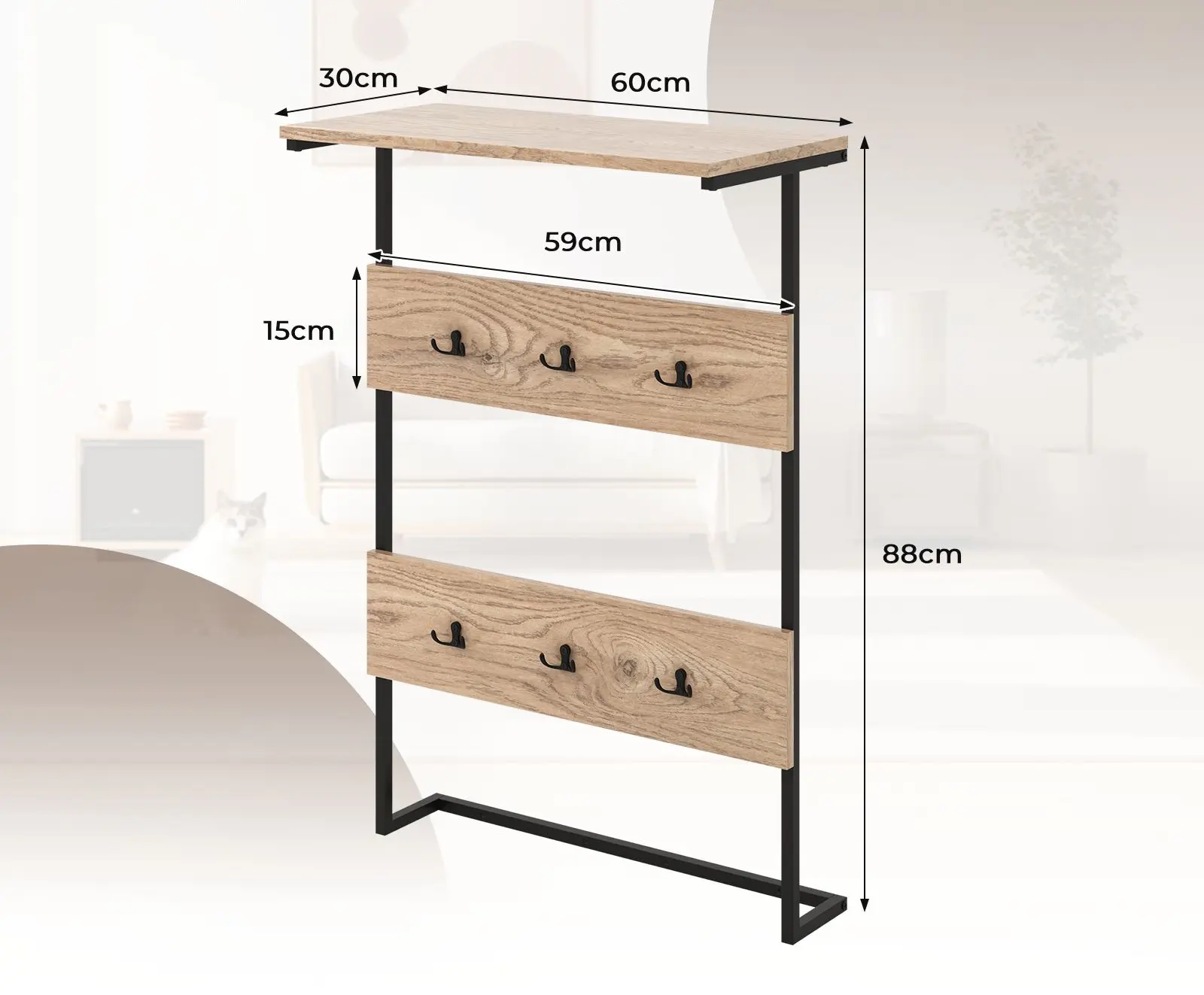 Вешалка Costway JZ10287NA (Natural)