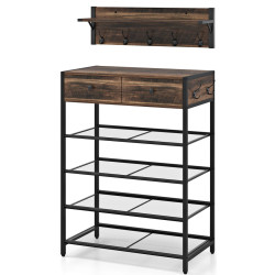 Вешалки Costway JV12027BN (Brown) Thumb