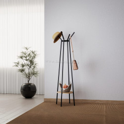 Вешалка DP N2419 (Black/Wood)