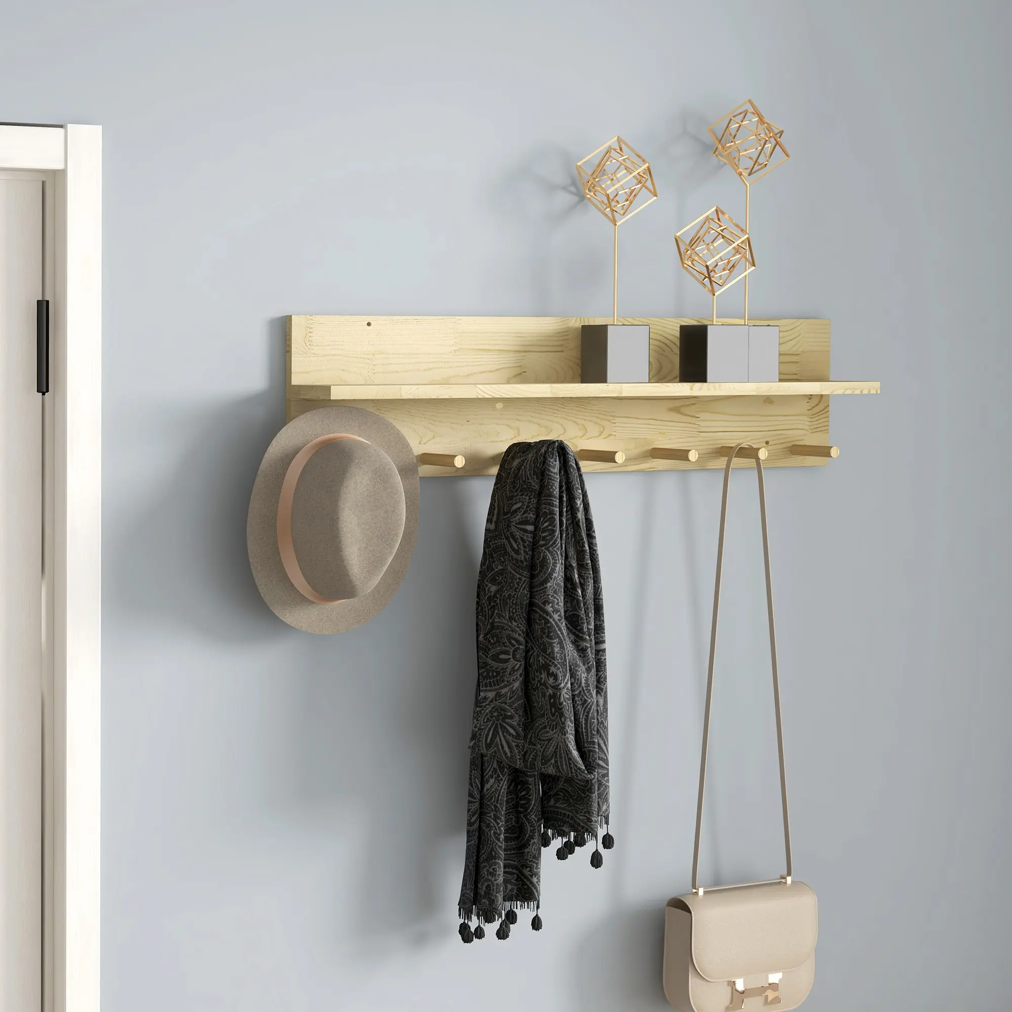 Вешалка Homcom 830-809V00ND (Natural) - 7